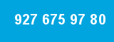 927 675 97 80 927 675 97 80